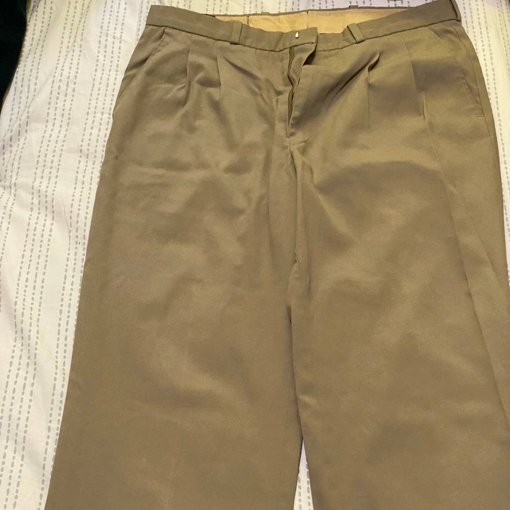 Khaki men’s trousers